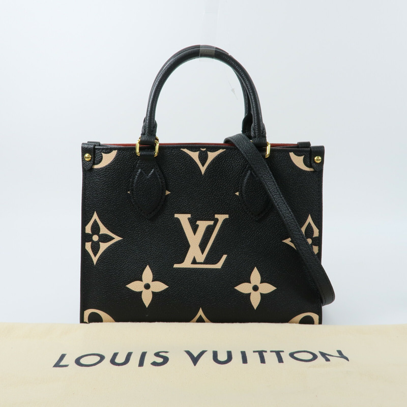LOUIS VUITTON Monogram Empreinte On The Go PM手挽肩背兩用袋-12