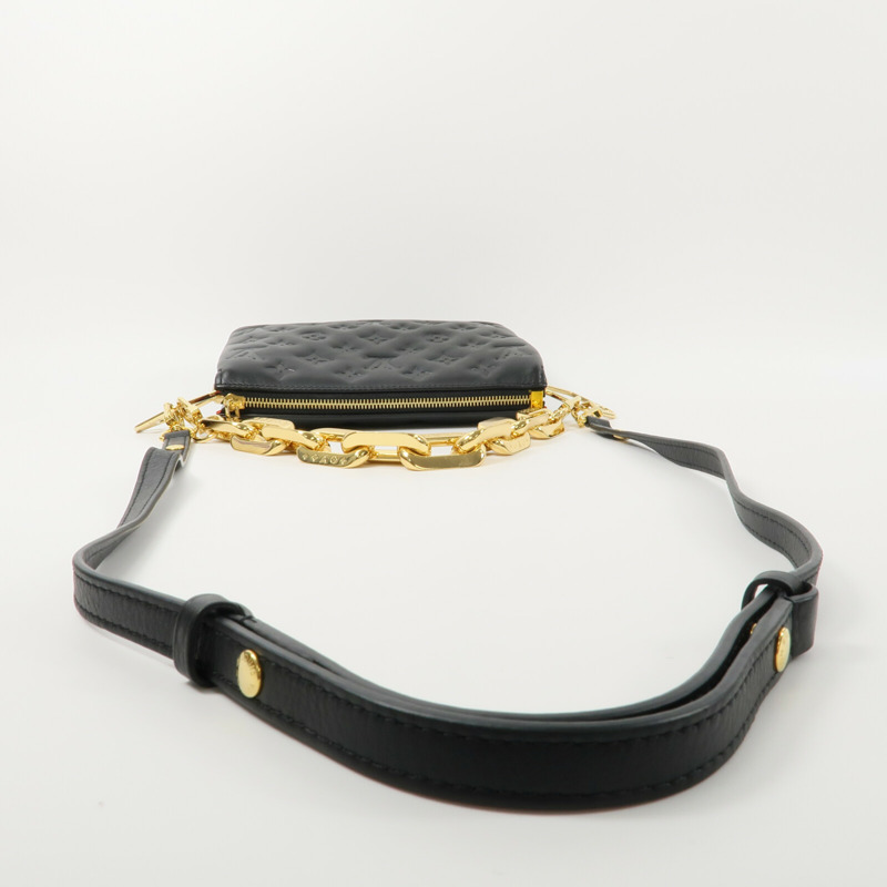 LOUIS VUITTON Monogram Embossed Coussin BB鏈帶手挽肩背兩用袋-7