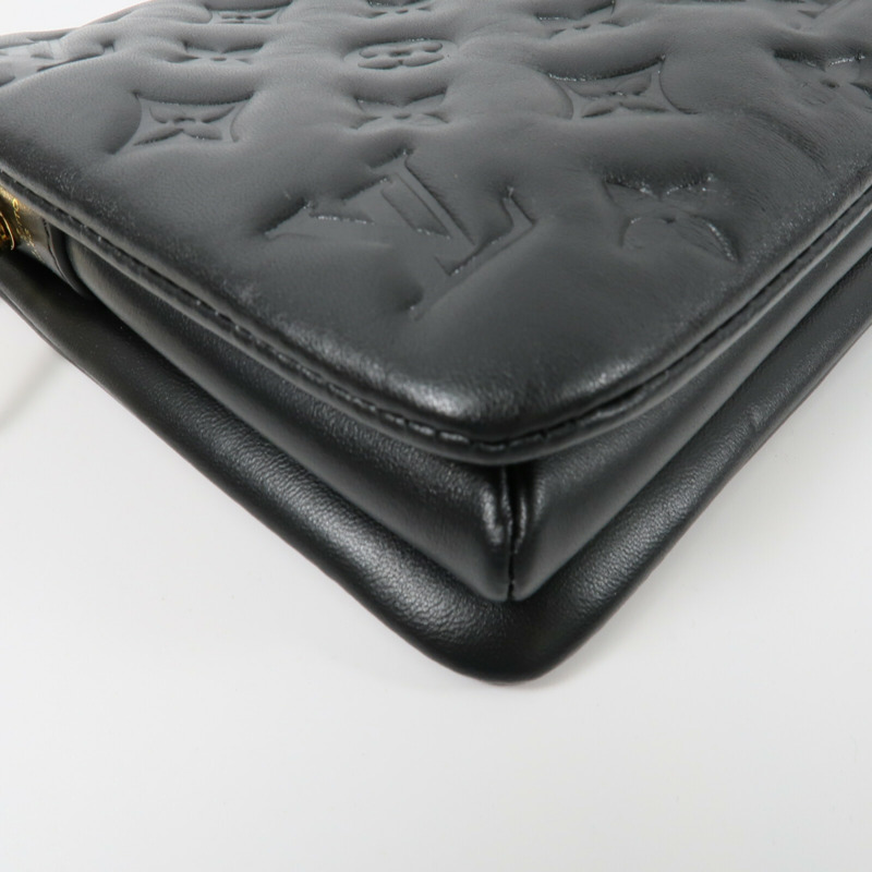 LOUIS VUITTON Monogram Embossed Coussin BB鏈帶手挽肩背兩用袋-12