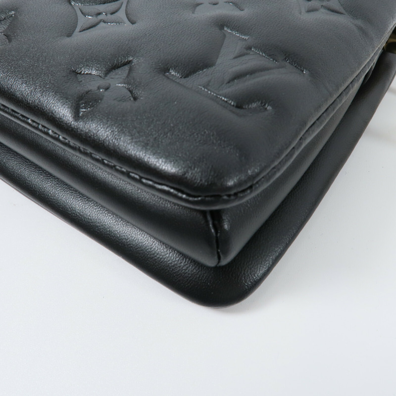 LOUIS VUITTON Monogram Embossed Coussin BB鏈帶手挽肩背兩用袋-13