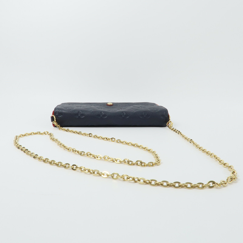LOUIS VUITTON Monogram Empreinte Pochette Felicie鏈帶肩背袋-7