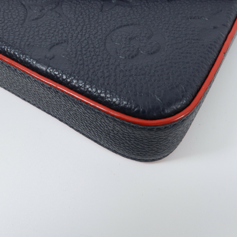 LOUIS VUITTON Monogram Empreinte Pochette Felicie鏈帶肩背袋-15