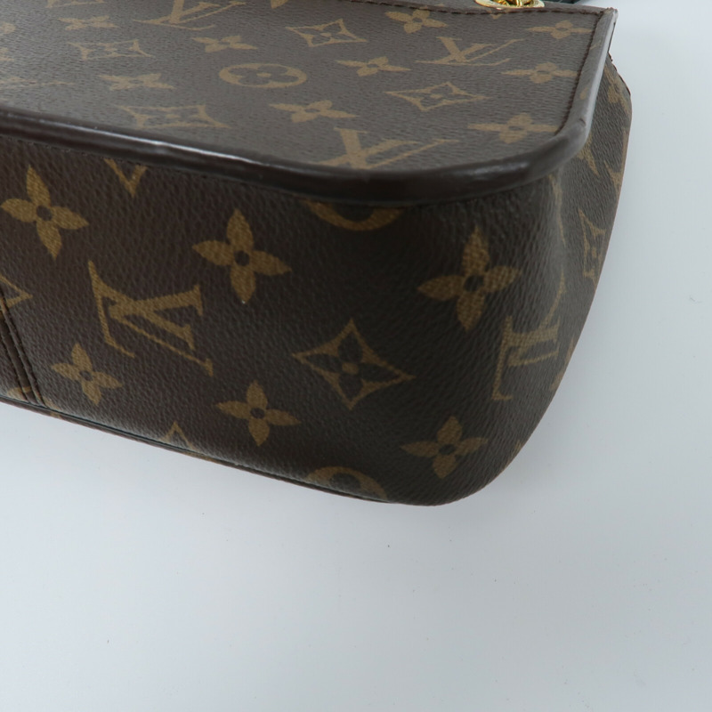 LOUIS VUITTON Monogram Passy鏈帶肩背袋-11