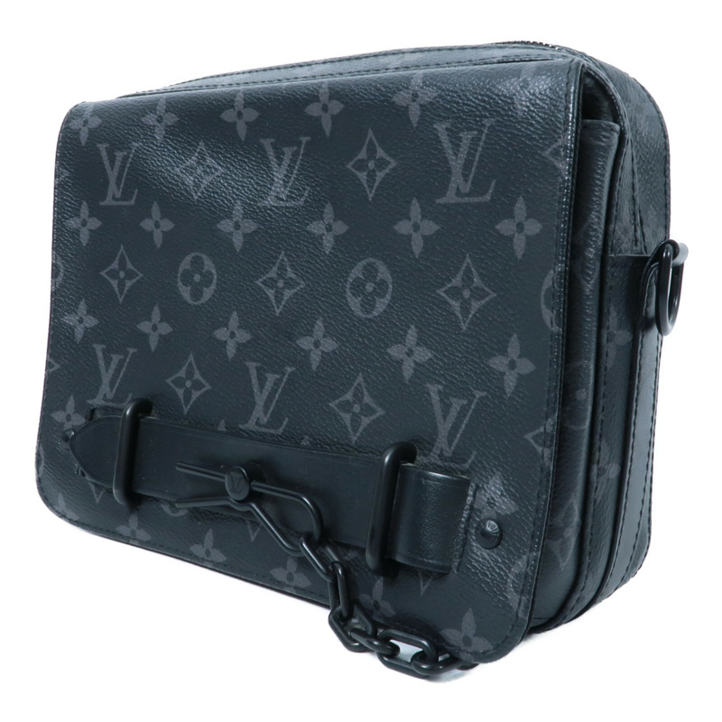 LOUIS VUITTON Monogram Eclipse Steamer肩背袋-2