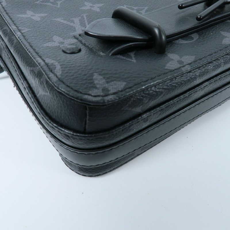 LOUIS VUITTON Monogram Eclipse Steamer肩背袋-9