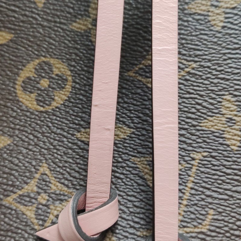Louis Vuitton (LV) NÉONOÉ中號牛皮Monogram印花抽繩斜背包單肩包晶片款-9
