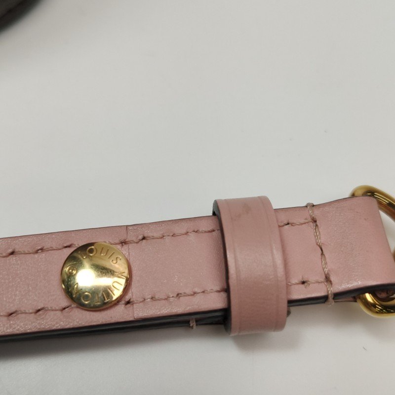 Louis Vuitton (LV) NÉONOÉ中號牛皮Monogram印花抽繩斜背包單肩包晶片款-13