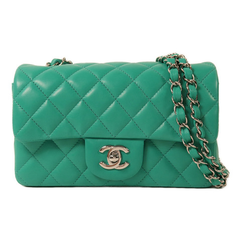 CHANEL 羊皮皮革Mini Classic 20鏈帶肩背袋