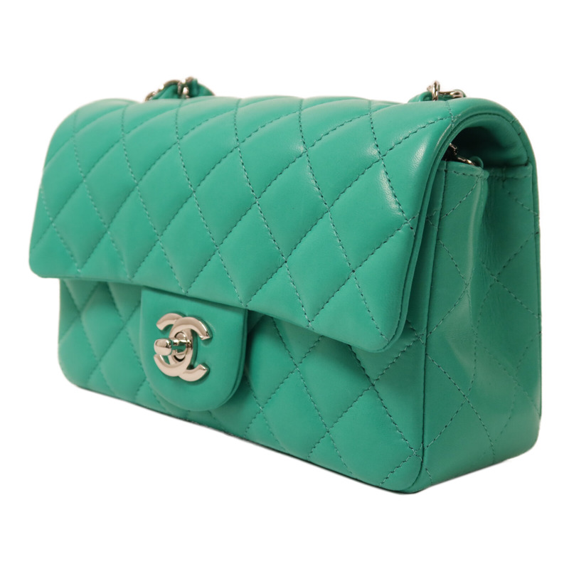 CHANEL 羊皮皮革Mini Classic 20鏈帶肩背袋-2