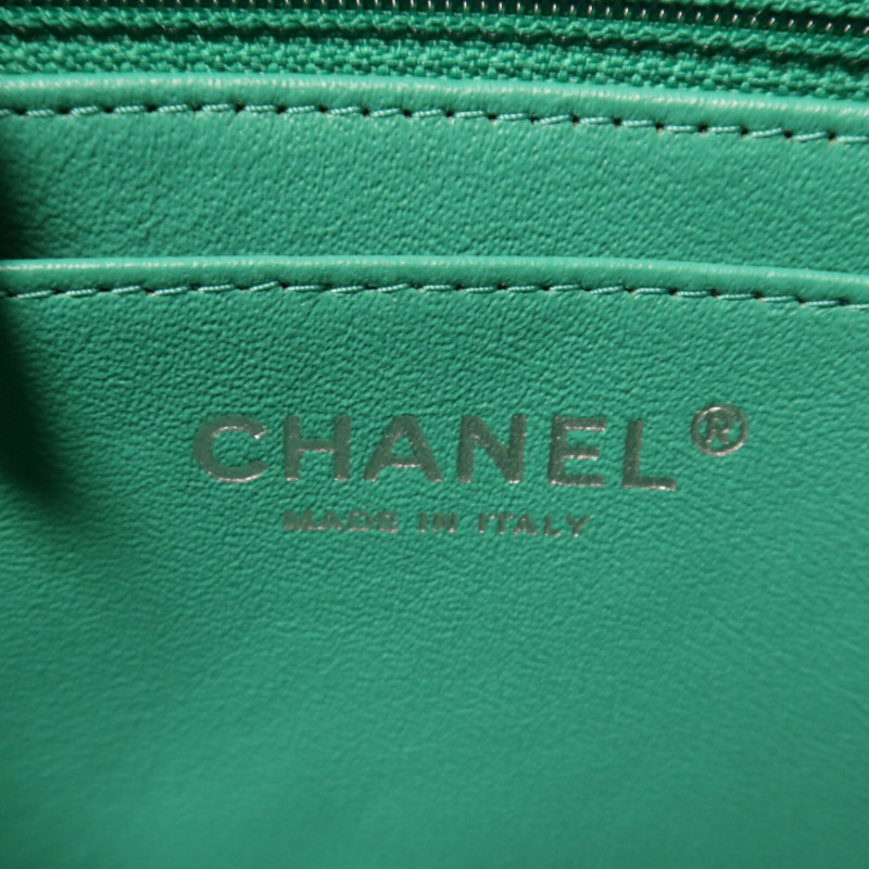 CHANEL 羊皮皮革Mini Classic 20鏈帶肩背袋-5