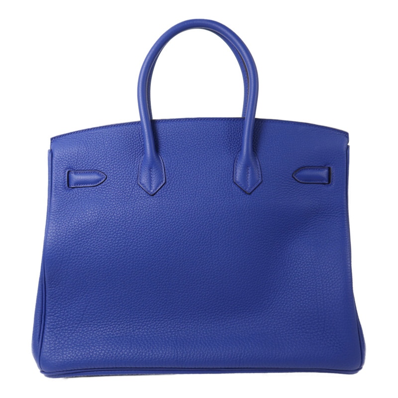 HERMES Togo皮革Birkin 35手挽袋Bleu Electric-1