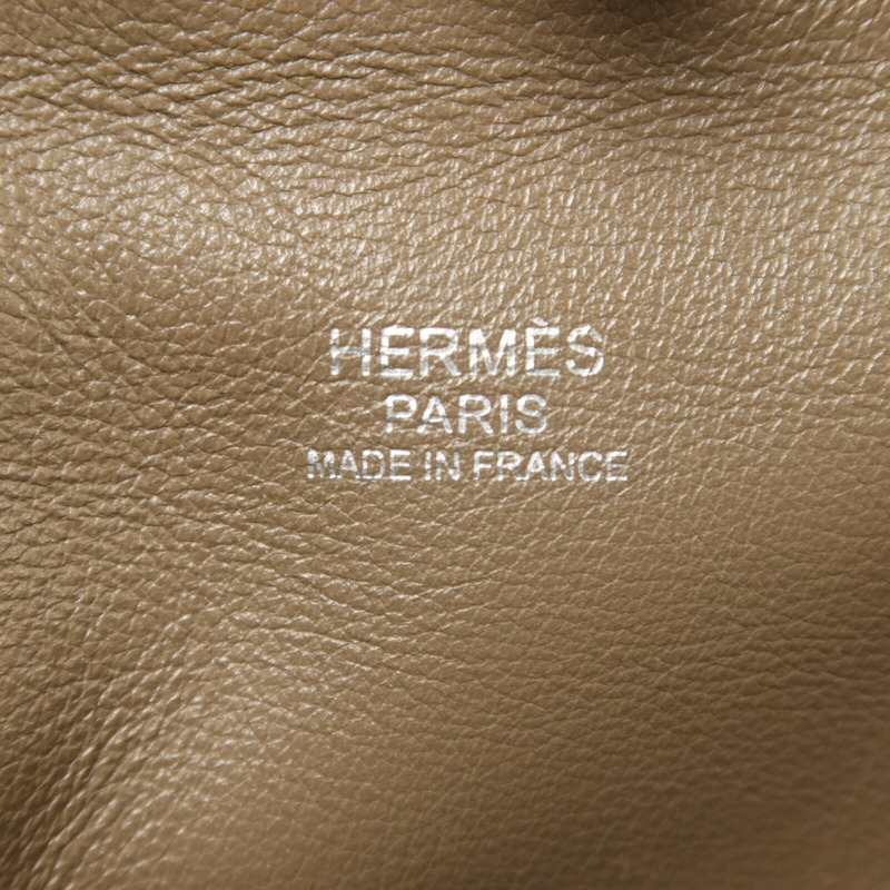 HERMES Evercolor皮革Tool Box 20手挽肩背兩用袋Etoupe-5