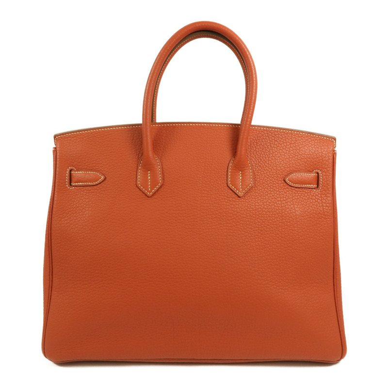 HERMES Fjord皮革Birkin 35手挽袋Sanguine-1