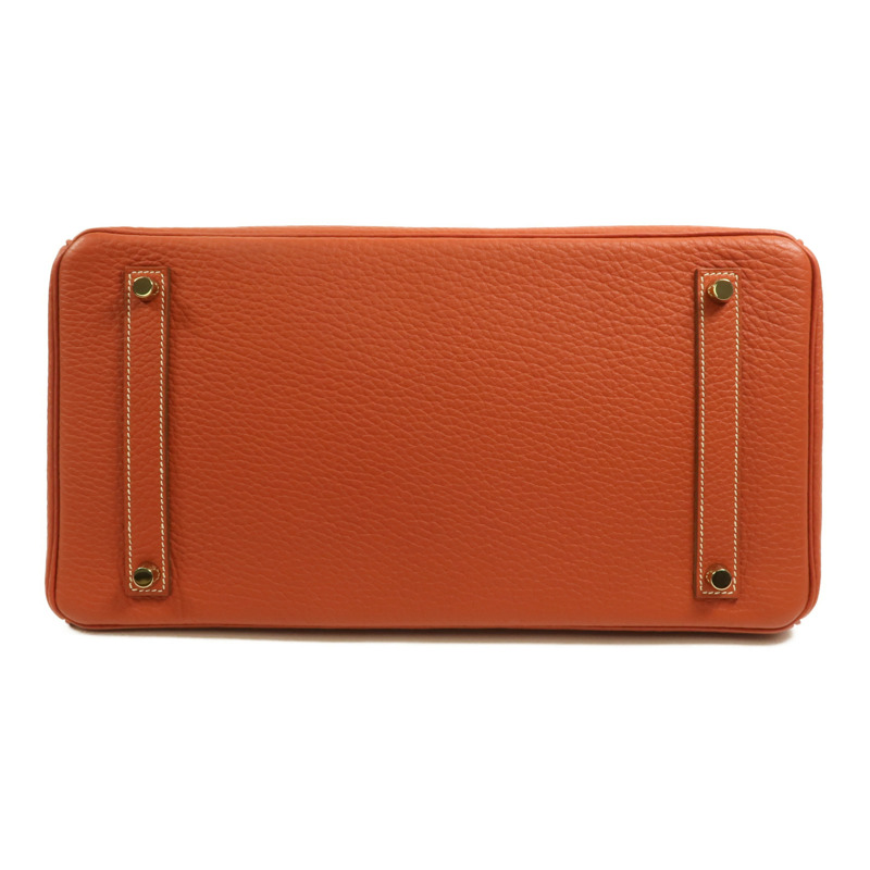 HERMES Fjord皮革Birkin 35手挽袋Sanguine-3