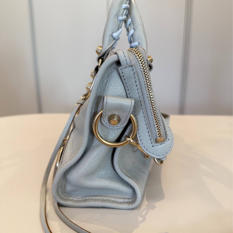 巴黎世家balenciaga灰色mini機車包-2