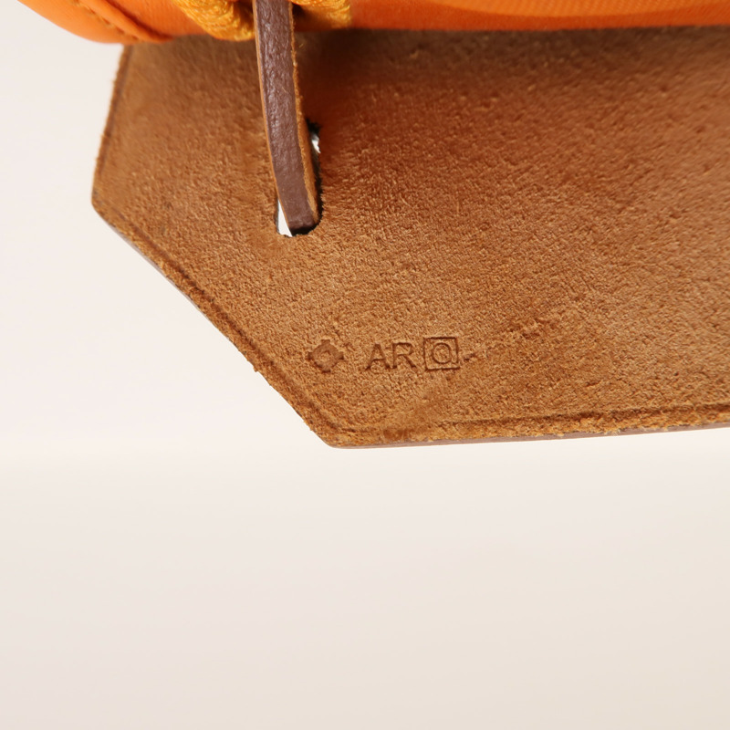 HERMES 帆布Herbag PM手挽肩背兩用袋Orange-6