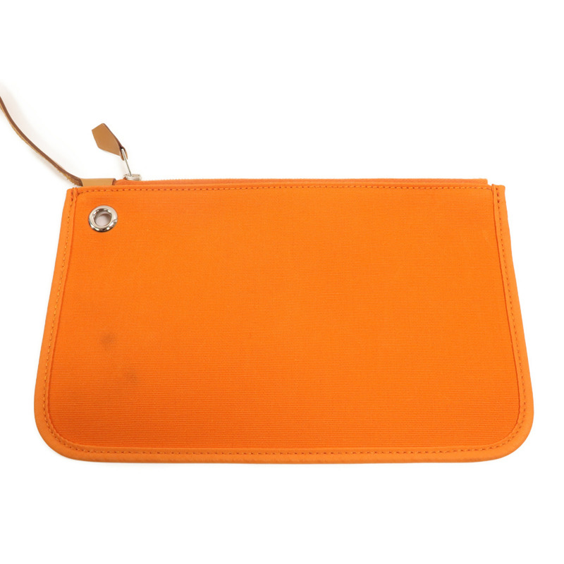 HERMES 帆布Herbag PM手挽肩背兩用袋Orange-10