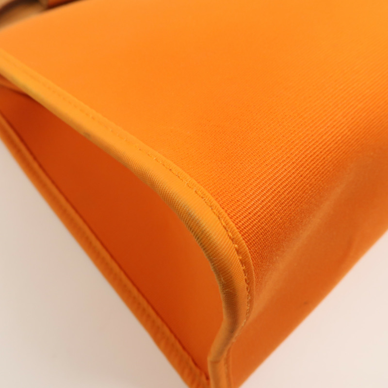 HERMES 帆布Herbag PM手挽肩背兩用袋Orange-13