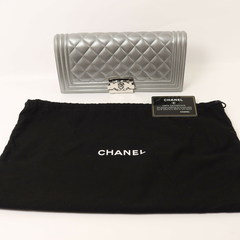 CHANEL 羊皮皮革Boy Clutch手拿包-8