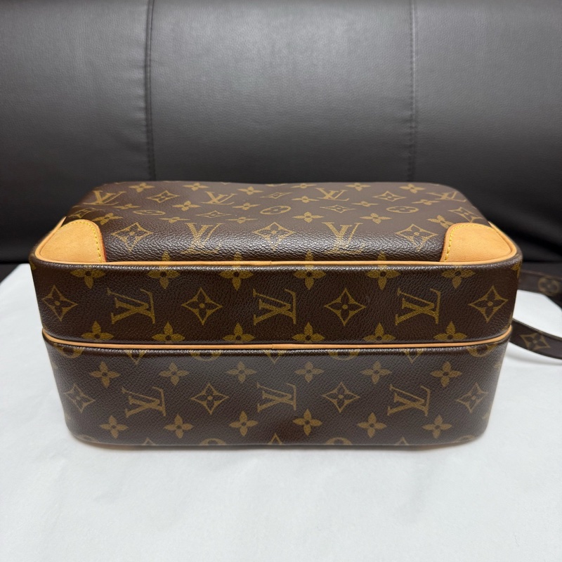 LouisVuitton 路易威登男女適用 老花中古款雙層橫版相機包 🈚附件-4