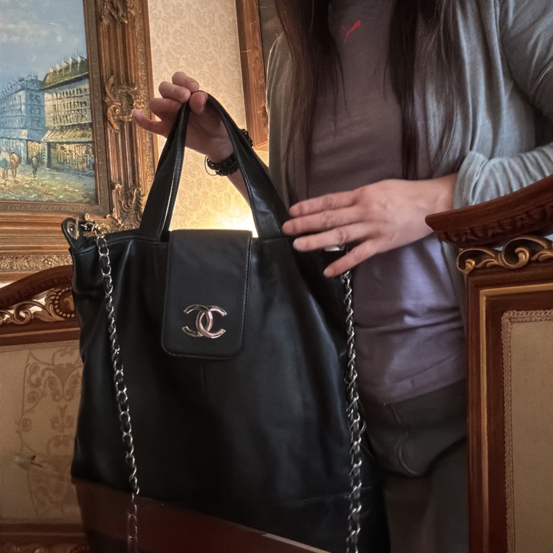 香奈兒 肩背，手提兩用包。-28