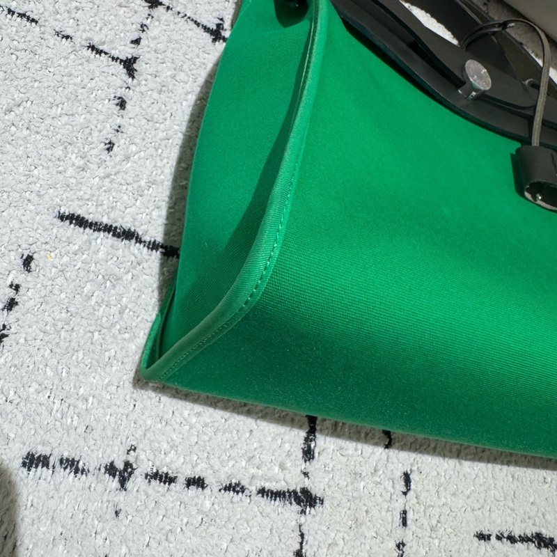 Hermes 愛馬仕herbag31 竹子綠拼黑 D刻-3