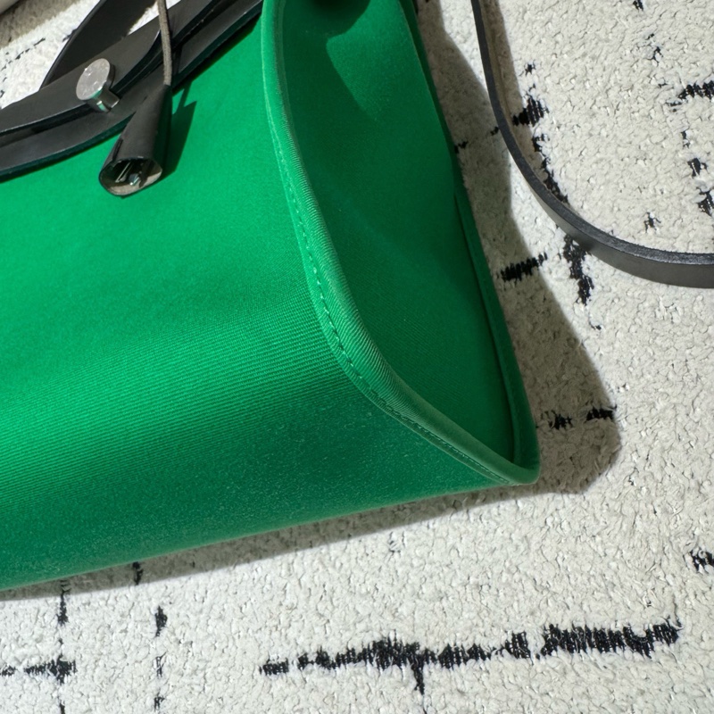 Hermes 愛馬仕herbag31 竹子綠拼黑 D刻-4