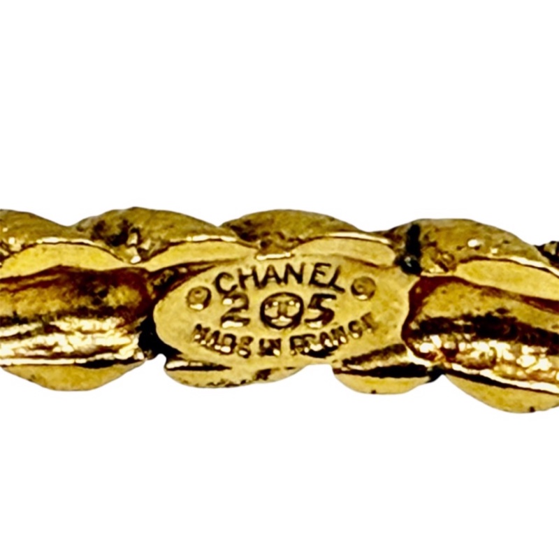 CHANEL 金色 螺旋 復古手環-4