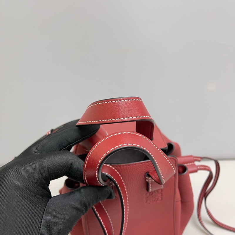 Loewe 羅意威 Hammock 牛皮荔枝紋吊床包-6