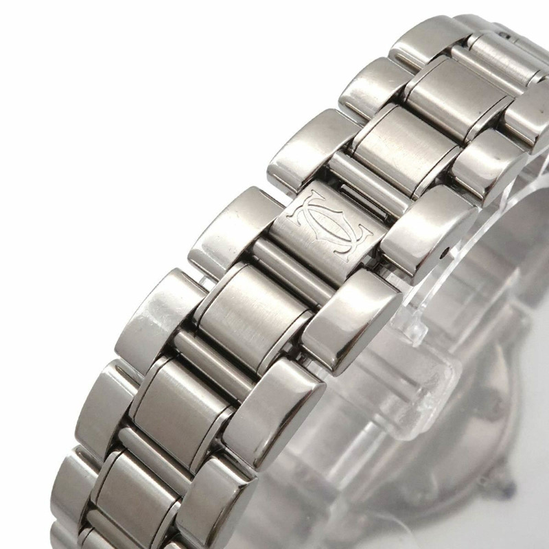 卡地亞 Must 21 Vingt-et-un W10109T2 女士腕錶 銀色石英 Must21-5