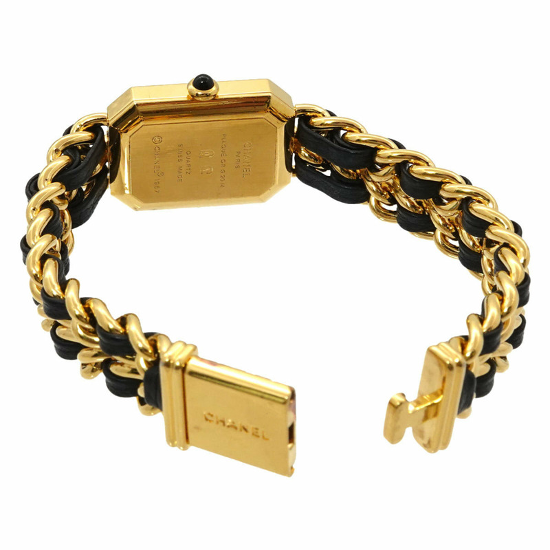 香奈兒 Premiere 大號 H0001 女士腕錶 黑色金石英錶-3