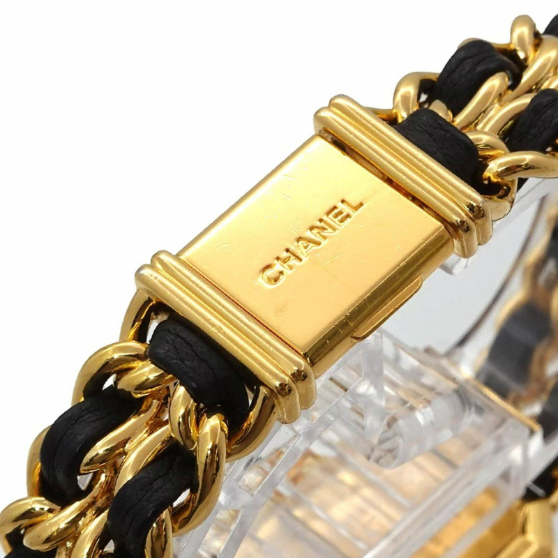香奈兒 Premiere 大號 H0001 女士腕錶 黑色金石英錶-5