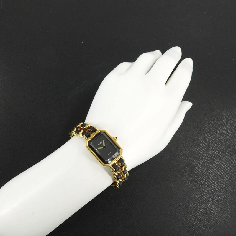 香奈兒 Premiere 大號 H0001 女士腕錶 黑色金石英錶-3