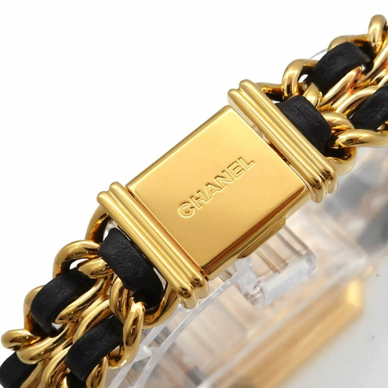 香奈兒 Premiere 大號 H0001 女士腕錶 黑色金石英錶-6