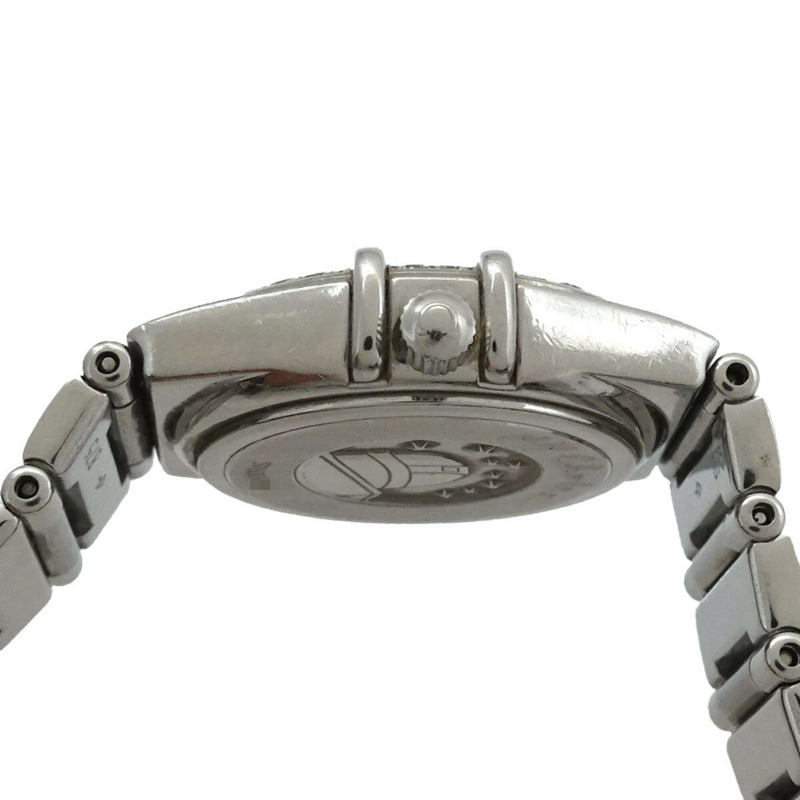 歐米茄星座系列迷你精選1465 71鑽錶圈女錶 白色錶殼 石英錶-4