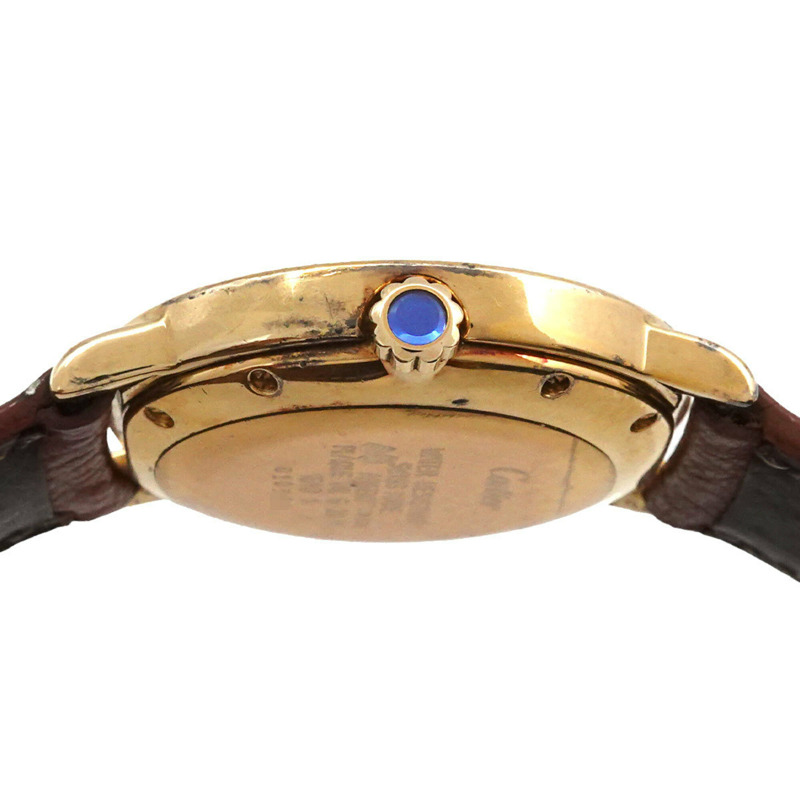 卡地亞 Must 2 Ronde Vermeil W1006922 男童腕錶 小秒針 SV925 石英 Must2-4