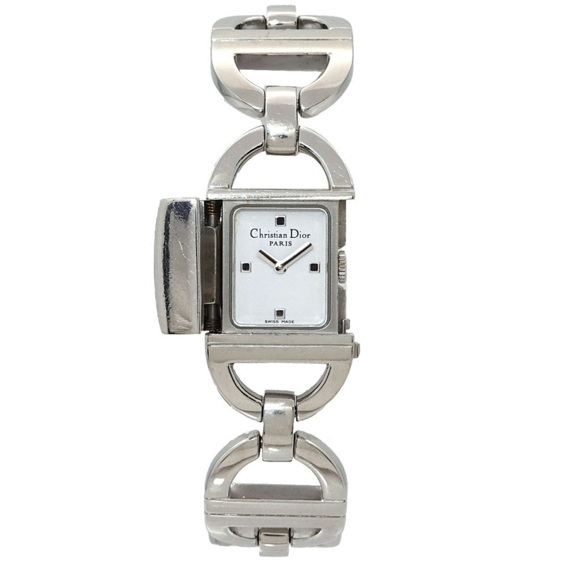 Christian Dior Pandio La D78-100 女士腕錶 白色石英錶-0