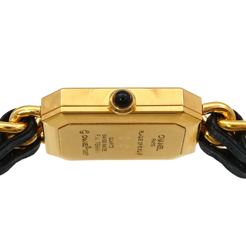 香奈兒 Premiere 大號 H0001 女士腕錶 黑色金石英錶-5