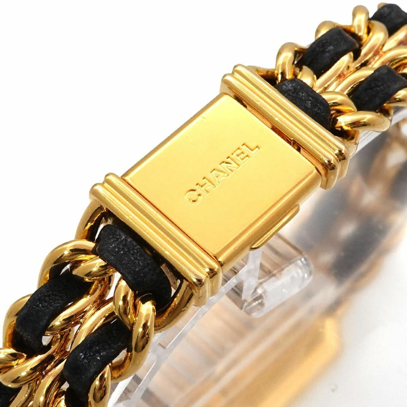 香奈兒 Premiere 大號 H0001 女士腕錶 黑色金石英錶-6