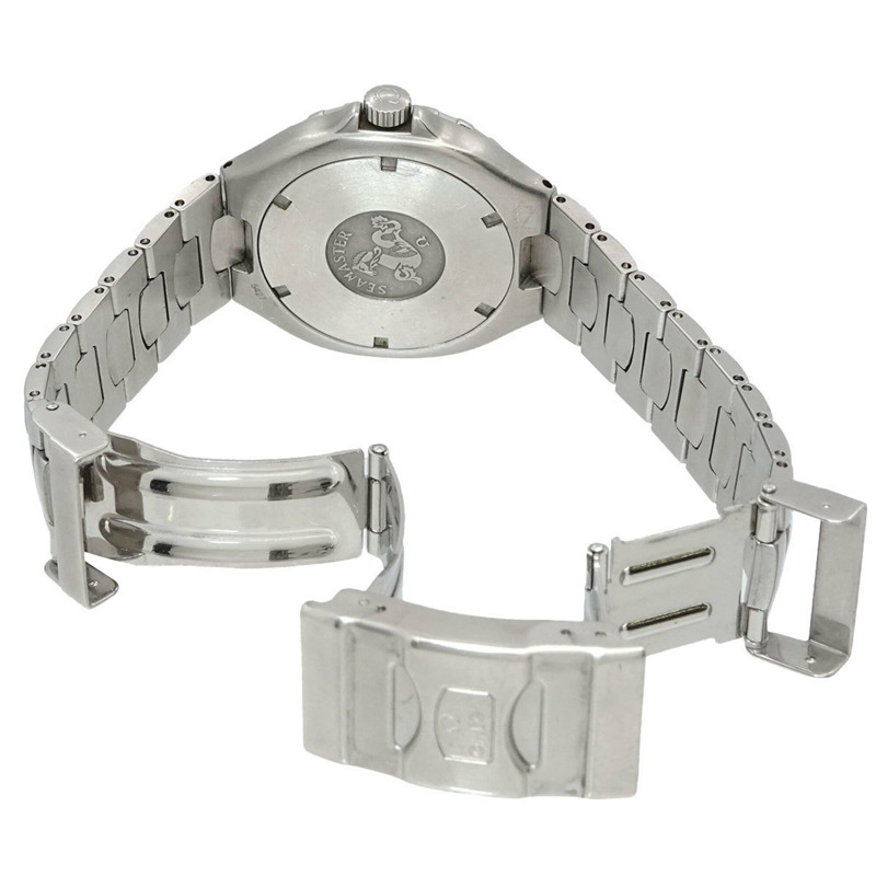 歐米茄海馬系列專業200公尺潛水錶 2850 50 02 男士腕錶 日期顯示 黑色石英錶-4