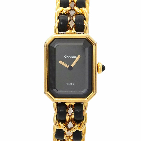 香奈兒 Premiere 大號 H0001 女士腕錶 黑色金石英錶