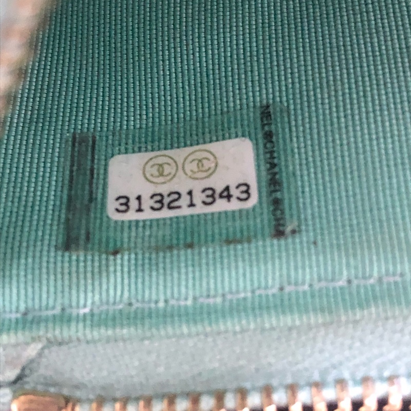 Chanel • 經典薄荷綠荔枝牛皮金釦拉鍊長款錢包 有購證✔️-3