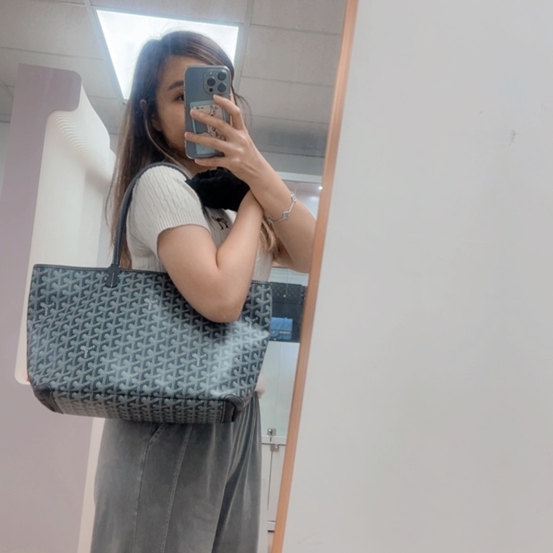 Goyard artois pm 灰色托特包-11