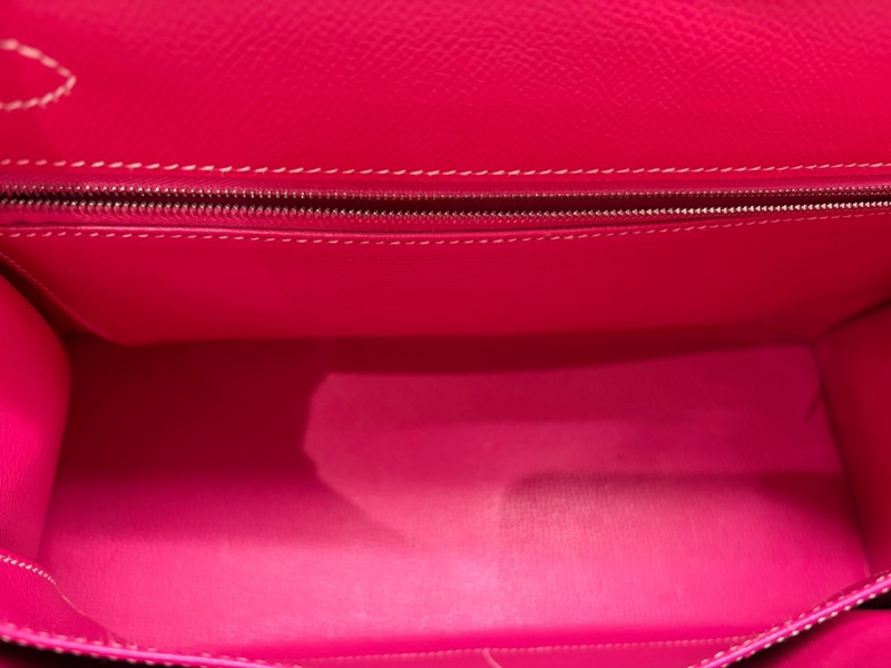 Hermes愛馬仕 Kelly32  E5 糖果粉 E皮 銀扣-7