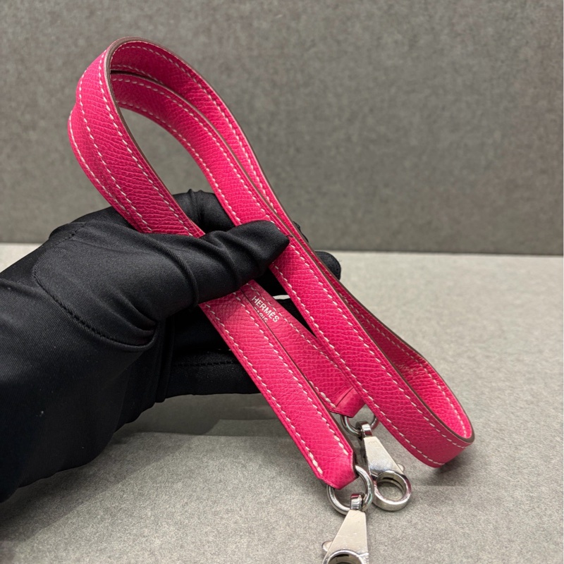 Hermes愛馬仕 Kelly32  E5 糖果粉 E皮 銀扣-8