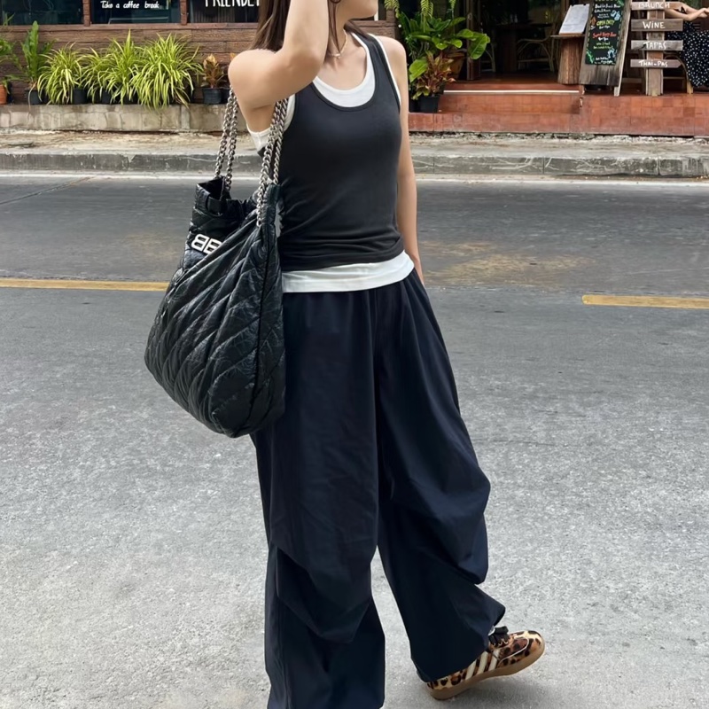 Balenciaga巴黎世家Crush黑銀垃圾袋包中號🧃-18