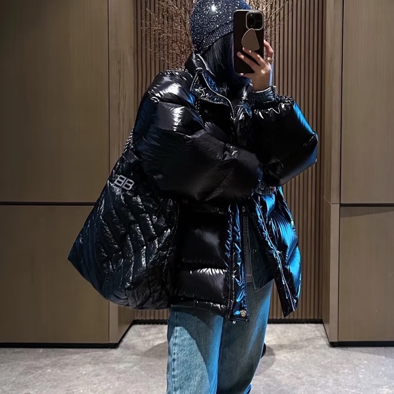 Balenciaga巴黎世家Crush黑銀垃圾袋包中號🧃-24