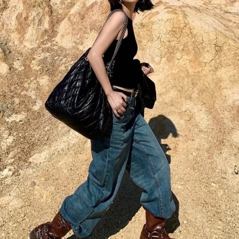 Balenciaga巴黎世家Crush黑銀垃圾袋包中號🧃-29