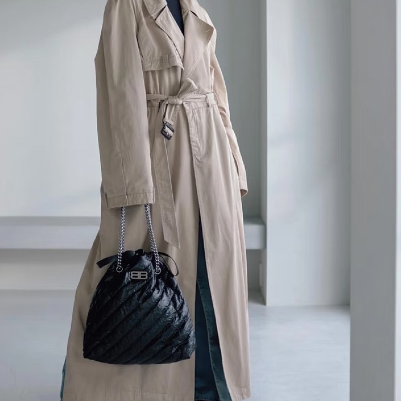 Balenciaga巴黎世家Crush黑銀垃圾袋包中號🧃-33