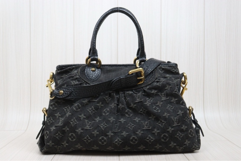 LV 黑色單寧牛仔包-2